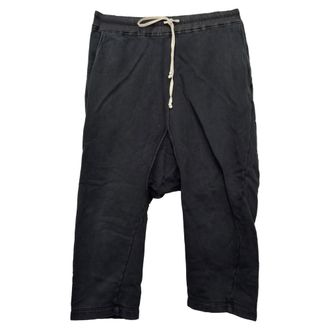 Rick Owens DRKSHDW broek met trekkoord in zwart katoen