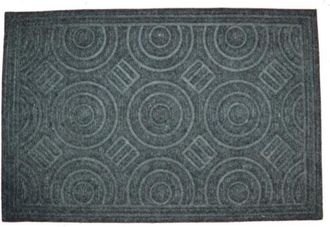 Imports Decor Imports Decor Synthetic Circles Door Mat, 16 x 27, Grey