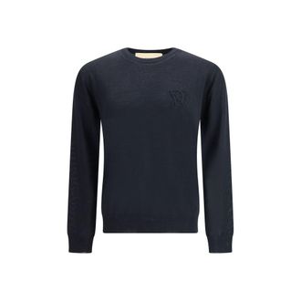 Valentino Black Fleece Wool Mens Sweatshirt