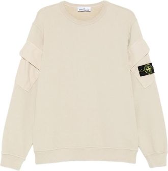 Stone Island Compass-badge Cotton Sweatshirt