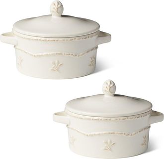 Certified International Heritage Set Of 2 Round Mini Bakers