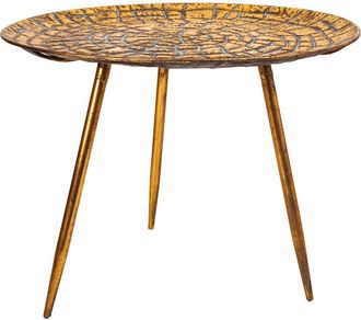 Wanderlust Deco Wanderlust Deco - Mesa De Centro De Metal Dorada 54.5x54.5x40