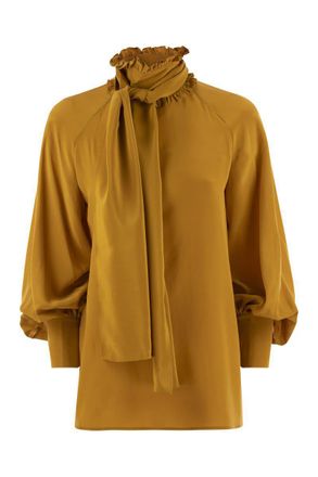 Max Mara Guido - Silk Shirt With Bow Tie