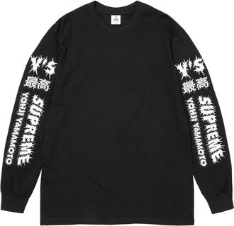 SUPREME Tops, Heren, Zwart, L, Katoen, Ys L/S Tee