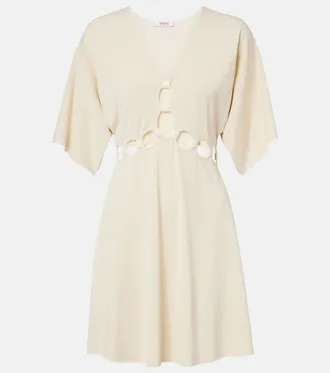 Eres Connection cutout jersey minidress