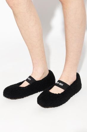 Moon Boot MB SHEARLING BALLERINA Shoes, Womens, Black