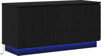vidaXL Mueble de TV Roble Negro 100 x 38 x 49 cm Madera de ingeniería vidaXL
