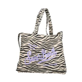 MC2 Saint Barth Essential Canvas Bag With Shoulder Strap - female - MC2 Saint Barth - Shopping Bags - Multicolor - ONE SIZE - Bags