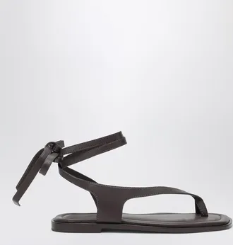 A.Emery The Heidi Sandals dark brown in leather