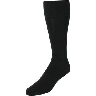 Trafalgar Store Chevalier Solid Over-The-Calf Pima Cotton Socks in Black at Nordstrom