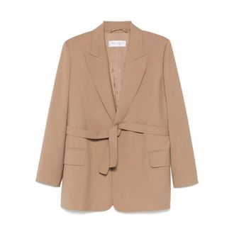 Max Mara Dames, Jassen, Bruin, Maat: XS Zijde