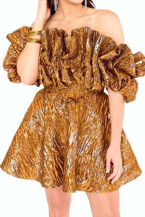 BuddyLove Caroline Mini Dress In Bronze