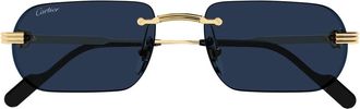 Cartier Cartier Ct0577s Première De Cartier 003 Gold Blue Sunglasses