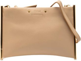 Chlo&eacute; Borsa a tracolla Roy mini in pelle 2018 - Marrone