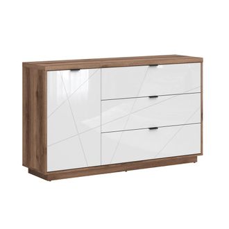 Petits Meubles Buf&eacute; 3 cajones 1 puerta paneles de madera revestidos de melamina
