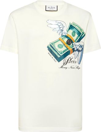Philipp Plein Round Neck T-Shirt Money