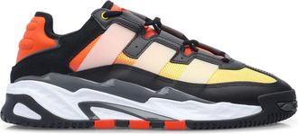 adidas Originals Mens Niteball Trainers in Black Leather - Size UK 10