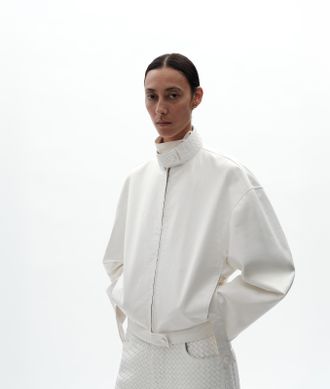 Bottega Veneta Giacca in pelle - Bianco - Donna - 36