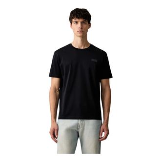 Paul & Shark Tops, Heren, Zwart, 2Xl, Katoen, Logo Patch T-Shirt