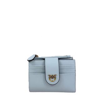 Pinko Wallets & Cardholders, female, Blue, Size: ONE SIZE Small Smooth Leather Wallet