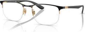 Ray-Ban 53mm Irregular optical glasses in Black at Nordstrom