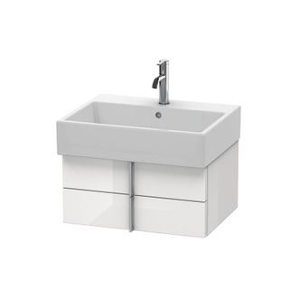 Duravit Duravit Vero Air Mueble De Pared 58,4 X 43,1 Cm, 2 Cajones, Para Vero Air 235060, Color (frente/cuerpo): Roble Oscuro Cepillado Chapa De Madera Aut&eacute;nt