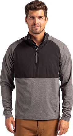 Cutter & Buck Adapt Eco Knit Hybrid Recycled Mens Quarter Zip