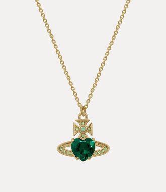 Vivienne Westwood Ariella Pendant Necklace Gold-emerald-cz-erinite-crystal Gold-emerald-cz-erinite-crystal Women