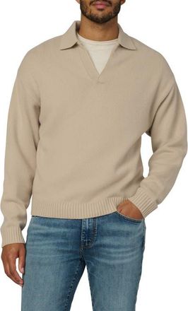 Joe's Relaxed Johnny Collar Wool Sweater in Simply Taupe at Nordstrom, Size Xx-Large