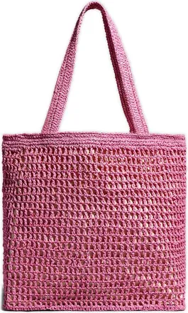 Madewell The Transport Tote: Straw Edition in Retro Pink at Nordstrom Rack