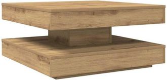 vidaXL Coffee Table 360-Degree Rotatable Artisan Oak 70x70x34.5 cm vidaXL