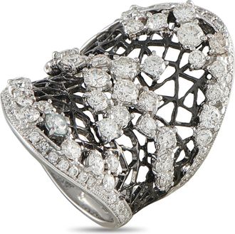 Luxury Bazaar 18K White Gold 2.68ct Diamond Ring MF21-100826