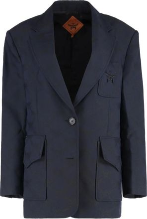 MCM Blazer monopetto - Blu