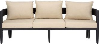 Safavieh Silla de exterior de metal, negro