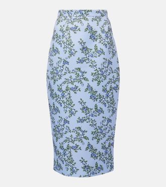Emilia Wickstead Lorelei floral midi skirt