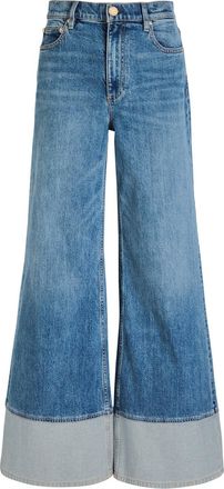 Alice & Olivia Wilson Panelled Wide-leg Jeans - Blue - 27 (W27 / UK8-10 / S)