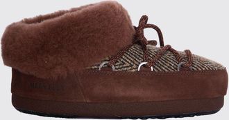 Moon Boot Stivaletto da neve Guest In Residence x Moon Boot in camoscio e misto cotone chevron