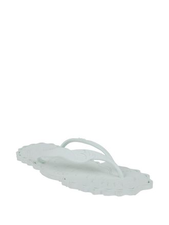 Zimmermann Embossed Thong Sandals - Seafoam