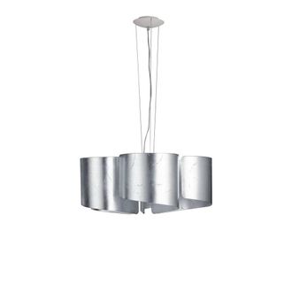 Netlighting Imagine Curved Glass Ceiling Pendant Silver Leaf E27