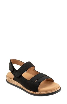 Trotters Gemini Slingback Wedge Sandal - Multiple Widths Available in Black Nubuck at Nordstrom, Size 10.5