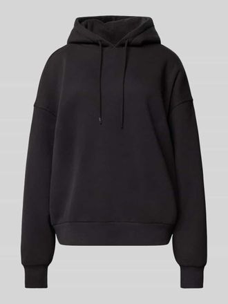 Review Oversized Hoodie mit gerippten Abschl&uuml;ssen in Black, Gr&ouml;&szlig;e XS