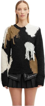 Andersson Bell Truien & Vesten, Dames, Veelkleurig, XS, Katoen, Sylvia Abstract Patchwork Sweater