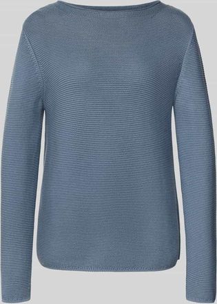 Marc O'Polo Regular Fit Strickpullover aus reiner Baumwolle in Rauchblau, Größe XXL