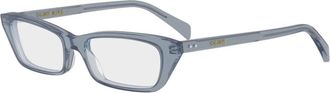 Celine Celine - Dun Rechthoekig Montuur - unisex - Accessoires - Blauw - Maat: 53 MM