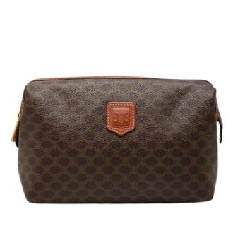 Celine Pre-owned Clutches, female, Brown, Size: ONE SIZE Pre-owned Canvas Pouch