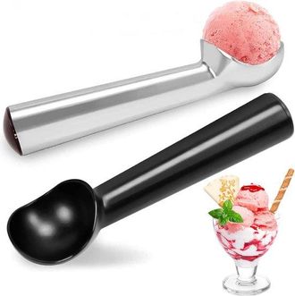 OEM 2 Cucharas De Aluminio Anticongelantes De 18 Cm (7 Pulgadas), Antiadherentes Y Aptas Para Lavavajillas, Ideales Para Helados, Sorbetes Y Postres