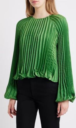 Ciebon Giulia Pliss&eacute; Top in Green at Nordstrom Rack, Size X-Small