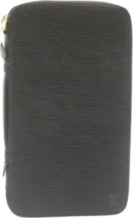 Louis Vuitton Pre-owned Leren Clutch - Dames - Vintage Clutch - Zwart - ONE Size - Leer - Vintage