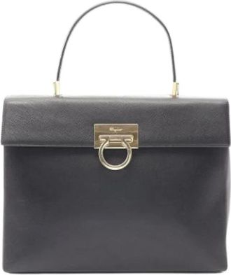 Ferragamo Pre-owned Handbags, female, Black, Size: ONE SIZE Pre-owned Handbag