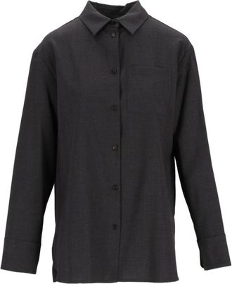 Max Mara Casacca - Dames - Overhemden - Zwart - 2XS - Wol - Overhemden